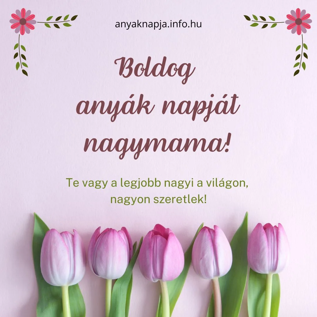 boldog anyák napját nagymama