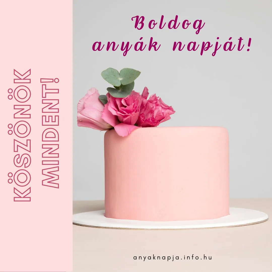 boldog anyák napját torta