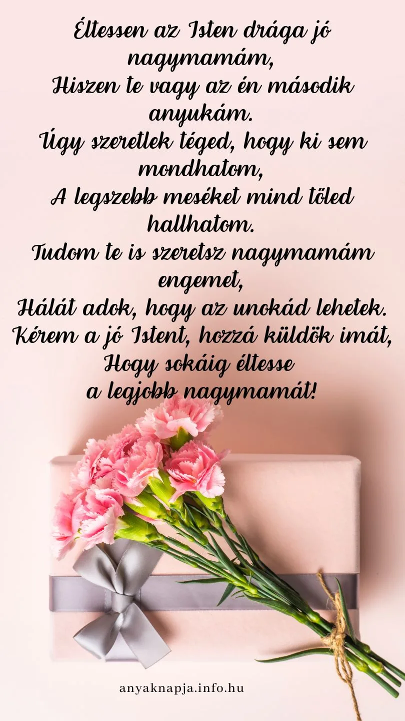 anyák napi vers nagymamának, szeretlek nagymama