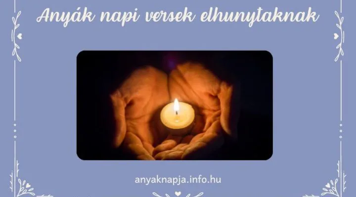 anyák napi versek elhunytaknak